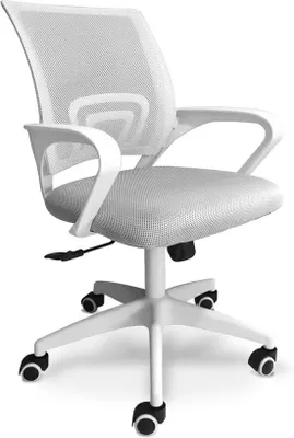 Produktbild von Ergonomischer Bürostuhl mit Lendenstütze und Rollen – Höhenverstellbar