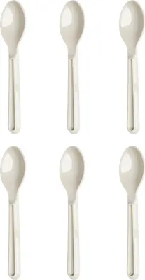 Obrázek produktu pro MICHELINO 6dílná sada opakovaně použitelných plastových příborů Alythia series Lžíce béžová