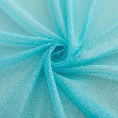 Produktbild von Famanu Tischläufer Chiffon 4 m x 70 cm - Türkis