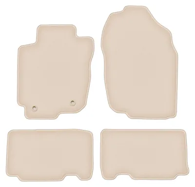 Produktbild von Velours-Fußmatten für Toyota RAV4 IV 2013-2019 (SUV) – 4-tlg, Beige, passgenau – Wielganizator FORTUNA
