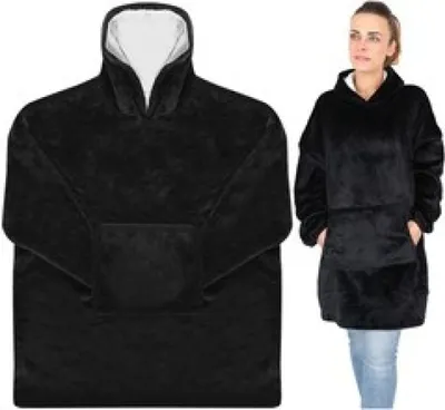Image de XXL sweat à capuche - couverture Noire ISO