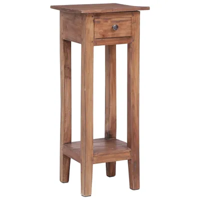 Image de Porte-fleurs 30x30x75 cm Vieux bois massif