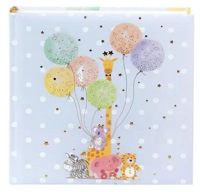 Produktbild von Fotoalbum Baby Balloon Party, 25 x 25 cm, 60 Seiten, Goldprägung