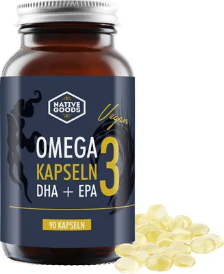 Produktbild von Omega 3 Kapseln DHA und EPA 90 Kapseln native goods