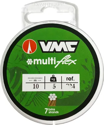 Produktbild von VMC Multiflex Stahlvorfach Vorfachmaterial 1x7 C724 10m 7kg