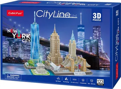 Obrázok produktu pre 3D puzzle mesta New York - zábavné, pútavé, vzdelávacie
