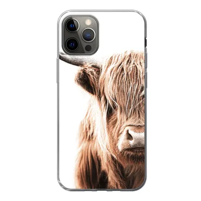 Produktbild von MuchoWow® Handyhülle Schutzhülle Hülle für iPhone 13 Pro Schottischer Highlander - Kuh - Tiere Silikon Softcase Handy Hülle - Handy-Tasche