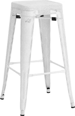 Produktbild von DELUKE® Barhocker SEOUL - Weiß, Metall | Barhocker ohne Lehne Barstuhl Tresenhocker Tresenstuhl Kneipenhocker Kneipenstuhl