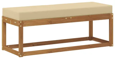 Imagen del producto de vidaXL: Banco/reposapiés para exteriores, madera maciza de acacia, color natural