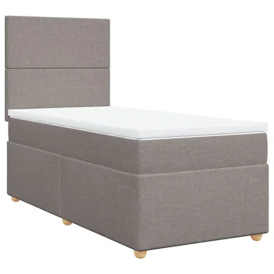 Produktbild von vidaXL Boxspringbett mit Matratze Taupe 80x200 cm Stoff
