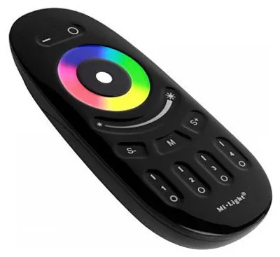 Obrázok produktu pre LED Fernbedienung RGB-W 4 Zonen black *Milight/Miboxer*