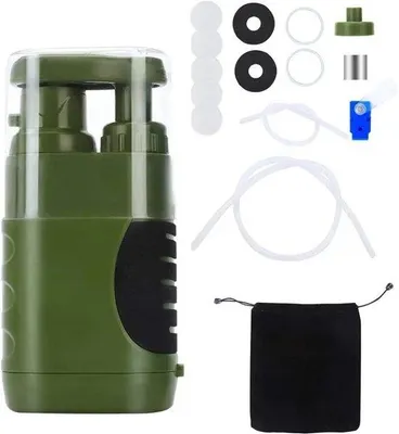 Produktbild von Kompakter Trinkwasserfilter, 3-Stufen, Handbetrieb, Outdoor, Notfall