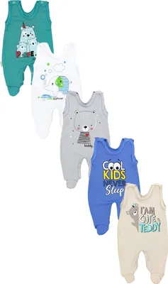 Produktbild von TupTam Baby Unisex Strampler mit Aufdruck Spruch 5er Pack, Farbe: Junge 4, Größe: 50