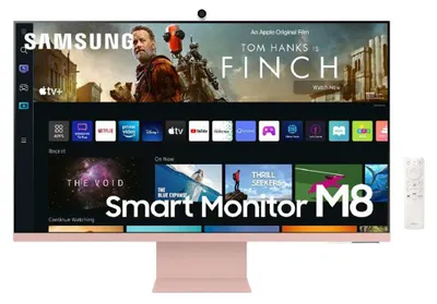 Produktbild von Samsung S32BM80PUU, 81,3 cm (32"), 3840 x 2160 Pixel, 4K Ultra HD, LED, 4 ms, Pink, Weiß