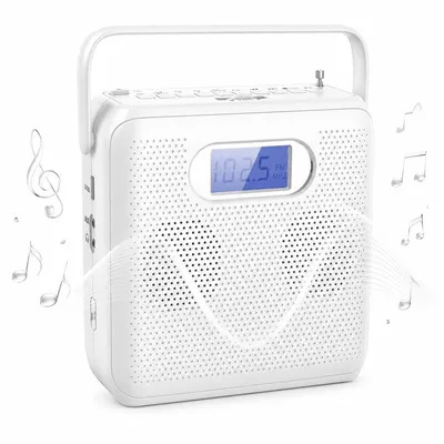 Produktbild von CD Player mit Bluetooth tragbar, USB MP3 CD Spieler mit LCD Display, Anti-Schock Funktion, für Musik Hörbücher Lernen, Kopfhöreranschluss