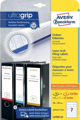 Obrázok produktu pre Avery L4760-25 Tlačový štítok biely