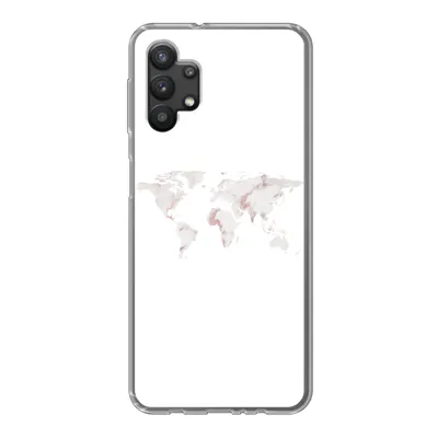 Produktbild von MuchoWow® Handyhülle Schutzhülle Hülle für Samsung Galaxy A32 5G Weltkarte - Marmor - Karte Silikon Softcase Handy Hülle - Softcase