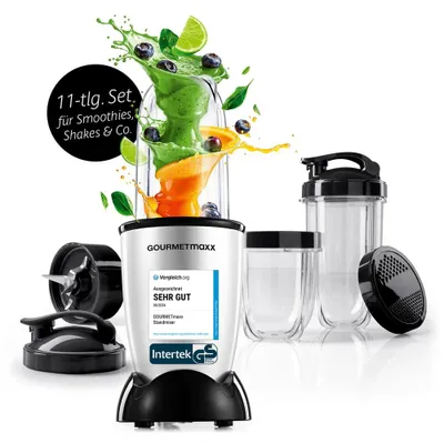 Immagine prodotto di GOURMETmaxx Mr. Magic Power 400 Pro con set di accessori L - Frullati, smoothie e simili.