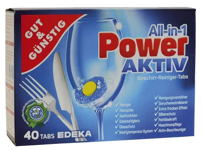Obrázok produktu pre Dobré a lacné 4974587006 Tablety do umývačky riadu All-in-1 Power - 40 kusov