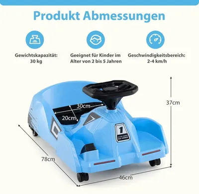 Obrázok produktu pre Elektrická 12V detská motokára s diaľkovým ovládaním a odnímateľným mopom