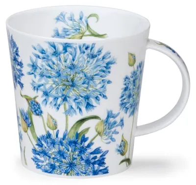 Feine Knochenporzellan-Tasse Agapanthus 0,48 l