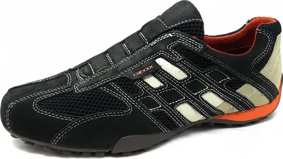 Zdjęcie produktu dla Geox SNAKE buty męskie - sportowe loafersy - niskie buty szare rekreacyjne NOWOŚĆ