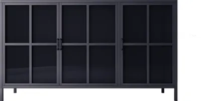 Produktbild von HOMEXPERTS Sideboard CHOICE, Kommode mit Glastüren, Breite 140 cm