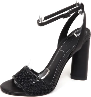 Produktbild von E9496 sandalo donna schwarz KENDALL + KYLIE Gewebe/Leder Sandale Schuh Frau