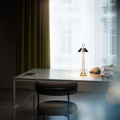 Produktbild von SIGOR Akku-Tischleuchte Nudiderot 42cm chrom 2,2W FlexMood 2200K/2700K IP54 Ra85 dimmbar
