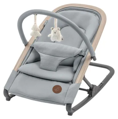 Produktbild von Maxi-Cosi Kori 2-in-1-Babywippe mit Spielzeugbogen, 0–2 J., bis zu 15 kg, Baby Bouncer, 3 mit einer Hand einstellbare Liegepositionen, Beyond Grey