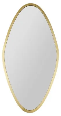 Produktbild von Wandspiegel Mineral - gold - Metall - oval - 27 x 53 cm - Wanddekorationsspiegel