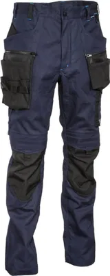 Produktbild von Cofra Arbeitshose Stretch, mit Nageltasche blau 44