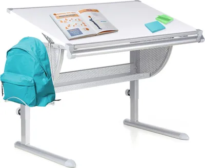 Produktbild von hjh OFFICE Kinderschreibtisch BELIA Schreibtisch für Kinder, Schülerschreibtisch 56.0 - 80.0 x 80.0 x 50.0 cm