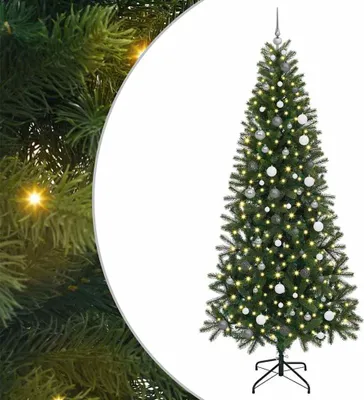 Immagine prodotto di vidaXL Albero di Natale artificiale, verde, 240 cm, realizzato in PE e PVC