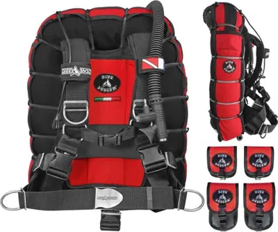 Produktbild von Dive System Fly Tech Flügel Rot L Herren,Damen Rot L