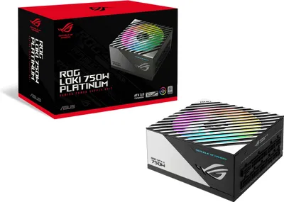 Produktbild von ASUS ROG Loki SFX-L 750W Platinum Netzteil 20+4 pin ATX Schwarz  Silber