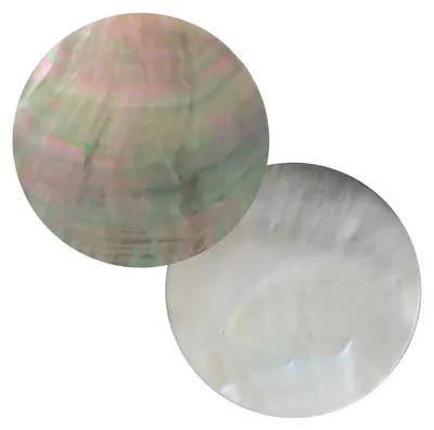 Produktbild von 1 Muschel Cabochon Anhänger Rohling 5cm