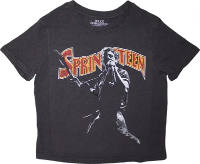 Produktbild von Bruce Springsteen - Kurzes Top für Damen RO14080 (XL) (Schwarz)