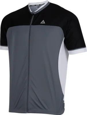 Produktbild von Airtracks Herren Fahrradtrikot Kurzarm Pro T II / Grau-Schwarz-M / atmungsaktives Radtrikot - Jersey mit Quick Dry & Anti-UV