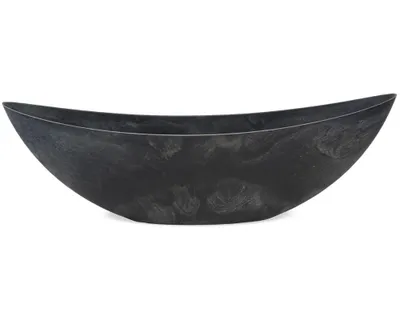 Produktbild von Große Pflanzschale oval 66 cm für draussen Dekoschale schwarz