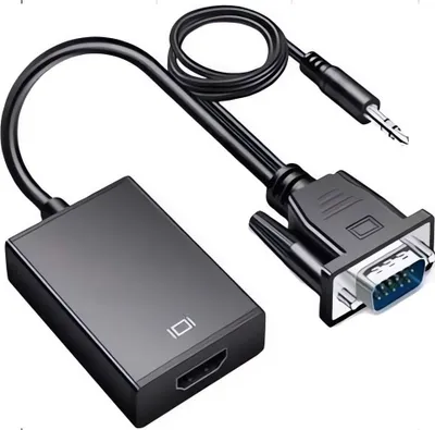 Zdjęcie produktu dla Verk 06327 Konwerter VGA na HDMI, FULL HD + wyjście audio