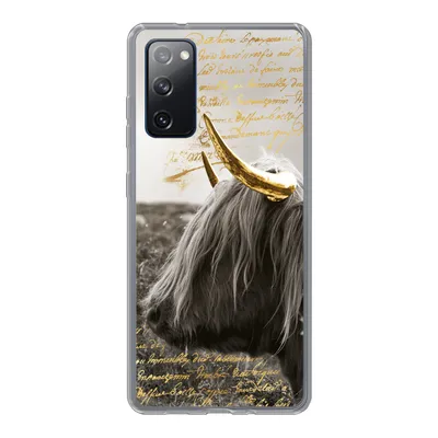 Produktbild von MuchoWow® Handyhülle Schutzhülle Hülle für Samsung Galaxy S20 FE Schottischer Highlander - Gold - Hoorn Silikon Softcase Handy Hülle - Abdeckung