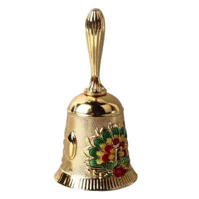 Imagen del producto de Campana de mano, timbre de mano, campana de mano antigua, campana de mano de latón, campana de mano antigua, campanilla