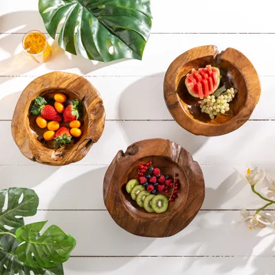 Produktbild von riess-ambiente Massive Schale NATURE ROOT 30cm natur Teakholz Wurzelholz Holzschale Dekoschale Obstschale