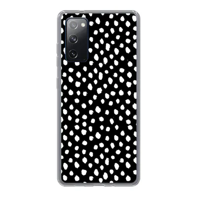 Produktbild von MuchoWow® Handyhülle Schutzhülle Hülle für Samsung Galaxy S20 FE Polka dots - Schwarz - Weiß Silikon Softcase Handy Hülle - Abdeckung