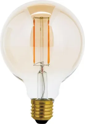 Produktbild von LED Vintageglobe Leuchtmittel E27 Retro Lampe 6W 2200K 550 Lumen Birnenform Glühbirne, antik, warmweiß, dimmbar