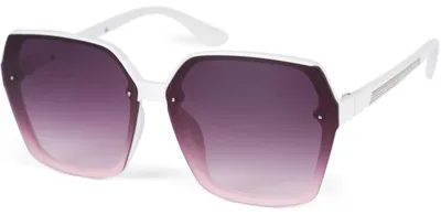 Immagine prodotto di Occhiali da sole Butterfly da donna styleBREAKER con grandi lenti rettangolari in policarbonato, decorazioni in metallo, oversize 09020140