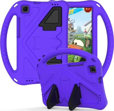 Image de Housse pour enfants pour Huawei MediaPad M3 Lite 8 8.0 pouces, Eva légère antichoc pliable support, Kids Griff Housse de protection Violet