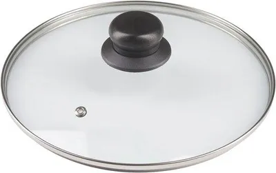 Produktbild von Universal-Glasdeckel mit Dampfablass und hitzebeständigem Knopf - 16 cm