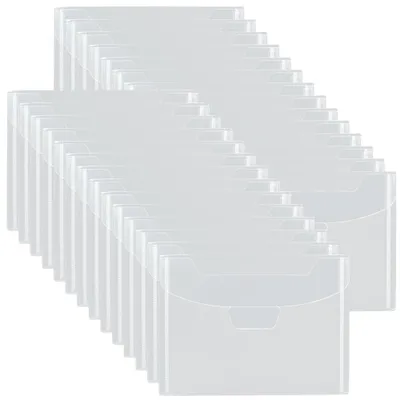 Productafbeelding van Stempelzakjes Doorzichtige Opbergenveloppen Plastic - 50 stuks - 13 x 18 cm - Transparant